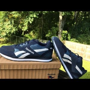 Blue and white classic Reebok